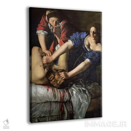 تابلو یودیت در حال کشتن هولوفرن (موزه کاپودیمونته) اثر آرتمیزیا جنتیلسکی (نقاش مشهور ایتالیایی دوره باروک) - نمای پرسپکتیو محصول