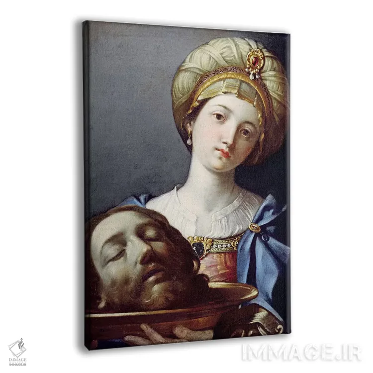 تابلو هیرودیاس با سر یوحنای تعمیددهنده اثر الیزابتتا سیـرانی (نقاش ایتالیایی) - نمای پرسپکتیو محصول