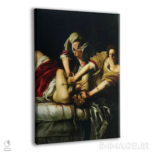 تابلو یودیت در حال کشتن هولوفرن (گالری اوفیتزی)، ۱۶۱۲–۲۱ اثر آرتمیزیا جنتیلسکی (نقاش مشهور ایتالیایی دوره باروک) - نمای پرسپکتیو محصول