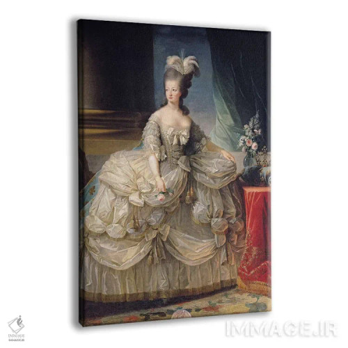 تابلو ماری آنتوانت، ملکهٔ فرانسه، ۱۷۷۹ اثر الیزابت لوئیز ویژه لو برن (نقاش فرانسوی) - نمای پرسپکتیو محصول