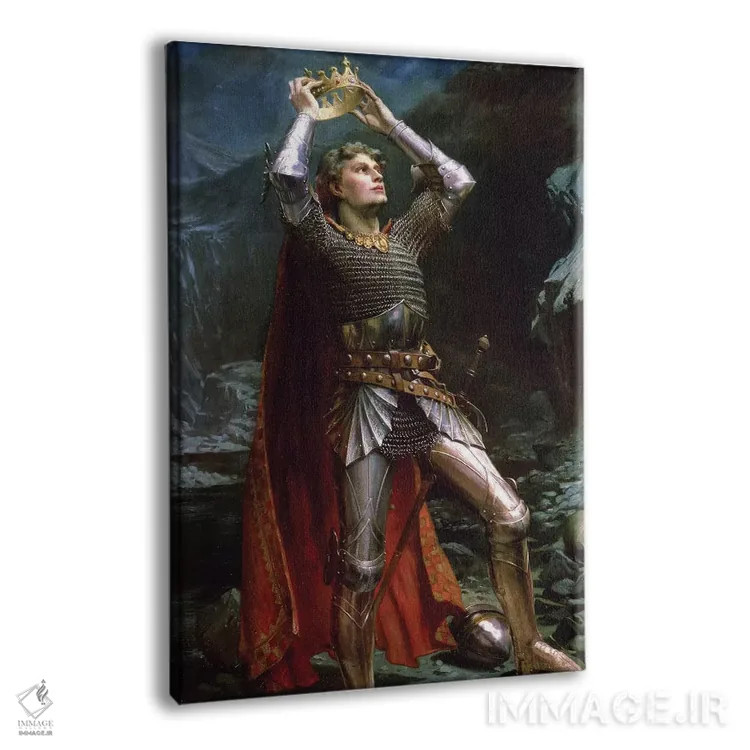 تابلو شاه آرتور، ۱۹۰۳ (اسطوره بریتانیایی) اثر چارلز ارنست باتلر - نمای پرسپکتیو محصول