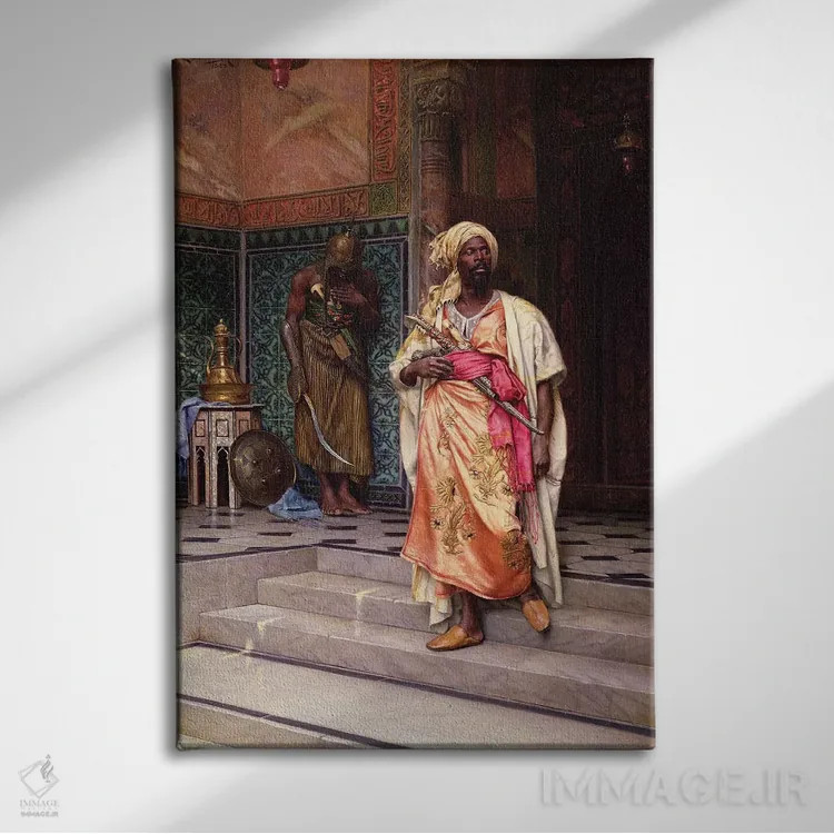 تابلو پاسخ، ۱۸۸۳ اثر لودویگ دویچ - نمای روبهرو روی دیوار