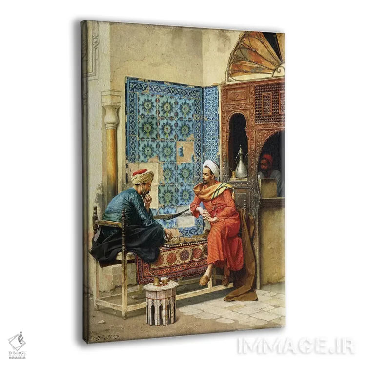 تابلو بازی شطرنج، ۱۸۹۶ اثر لودویگ دویچ - نمای پرسپکتیو محصول