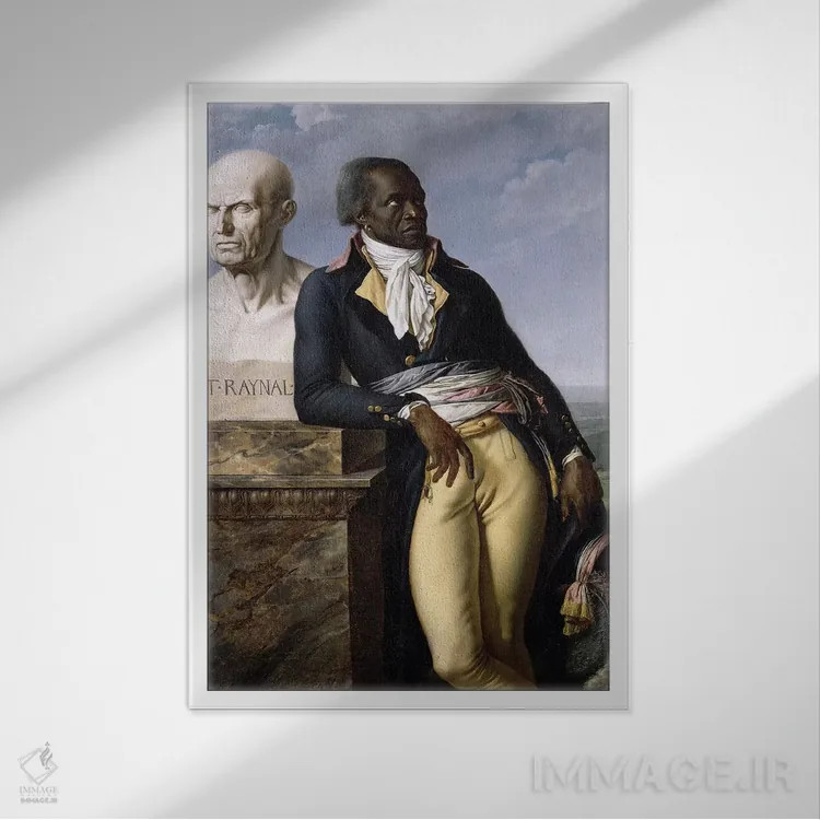 تابلو پرترهٔ ژان-باپتیست بله اثر آن-لویی ژیردو د روسی-تریوزون (نقاش فرانسوی) - نمای قابدار سفید