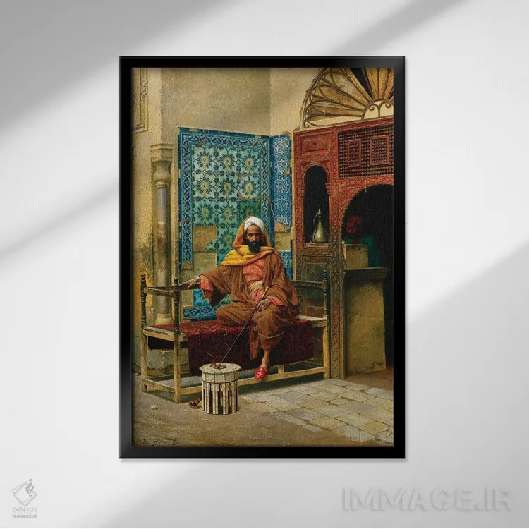 تابلو دخانیاتکش، ۱۹۰۳ اثر لودویگ دویچ - نمای قابدار مشکی