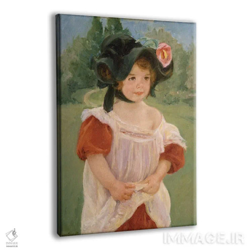 تابلو بهار: مارگو ایستاده در باغ، ۱۹۰۰ اثر مری استیونسون کاسات (نقاش آمریکایی) - نمای پرسپکتیو محصول