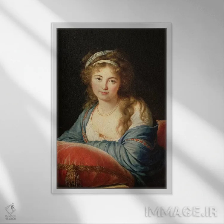 تابلو کنتس کاترین واسیلیونا اسکاورونسکایا (۱۷۶۱–۱۸۶۹)، ۱۷۹۶ اثر الیزابت لوئیز ویژه لو برن (نقاش فرانسوی) - نمای قابدار سفید