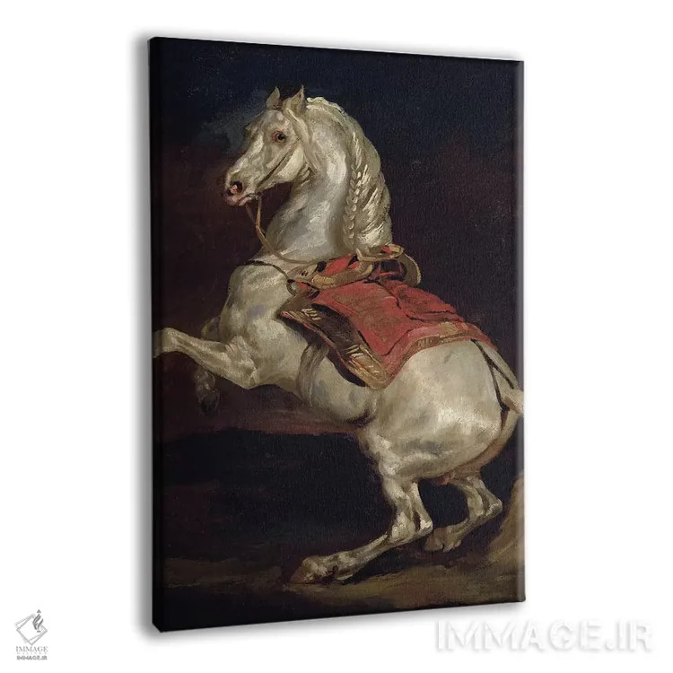 تابلو Tamerlan,اسب ناپلئون، تامرلَن اثر تئودور ژریکو (نقاش فرانسوی رومانتیک) - نمای پرسپکتیو محصول