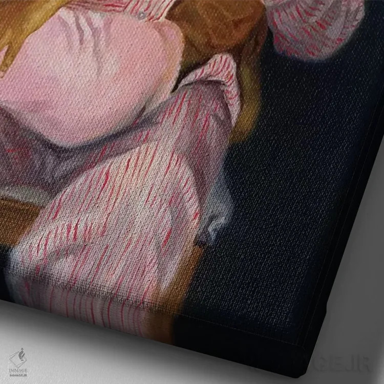 تابلو 1998,شب بخیر کودک، ۱۹۹۸ اثر کالین بوتمن - نمای نزدیک بافت بوم