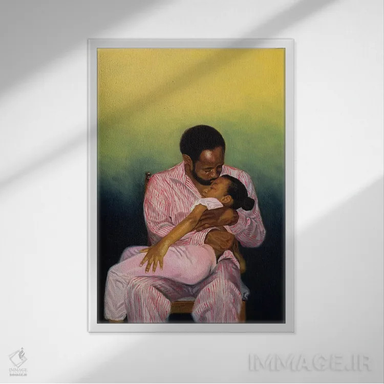 تابلو 1998,شب بخیر کودک، ۱۹۹۸ اثر کالین بوتمن - نمای قابدار سفید