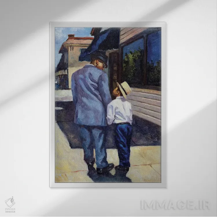 تابلو 2001,آموزش یک پادشاه، ۲۰۰۱ اثر کالین بوتمن - نمای قابدار سفید