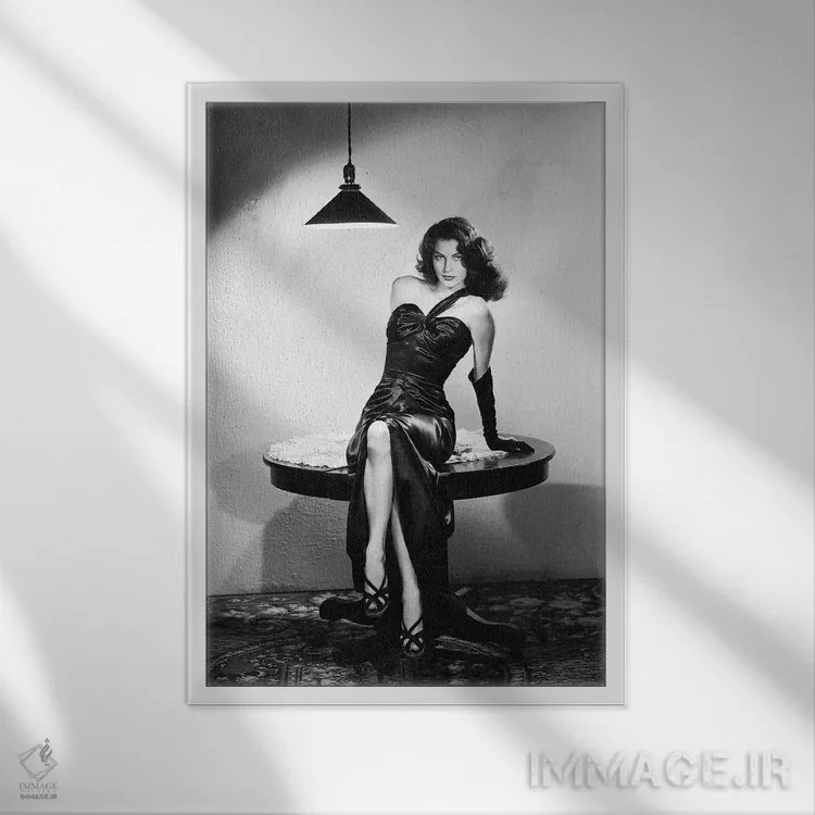 تابلو آوا گاردنر اثر رو دز آرشیو (آرشیو خیابان) - نمای قابدار سفید