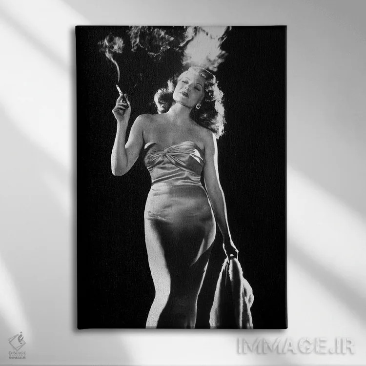 تابلو 1946,گیلدا با بازی ریتا هیورث، ۱۹۴۶ اثر رو دز آرشیو (آرشیو خیابان) - نمای روبهرو روی دیوار