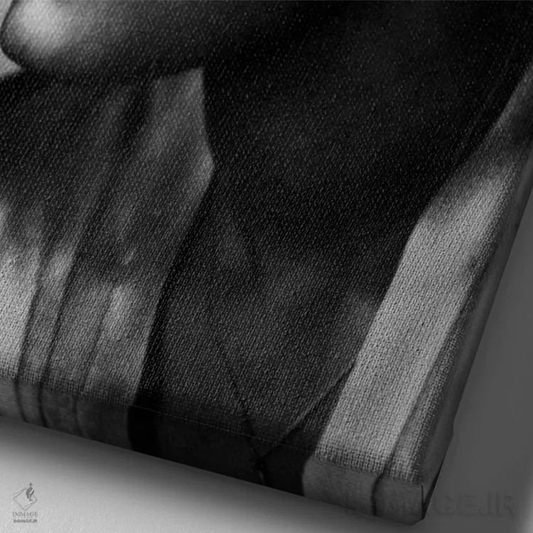 تابلو بیلی هالیدی خواننده جاز و بلوز، حدود ۱۹۴۵ اثر رو دز آرشیو (آرشیو خیابان) - نمای نزدیک بافت بوم