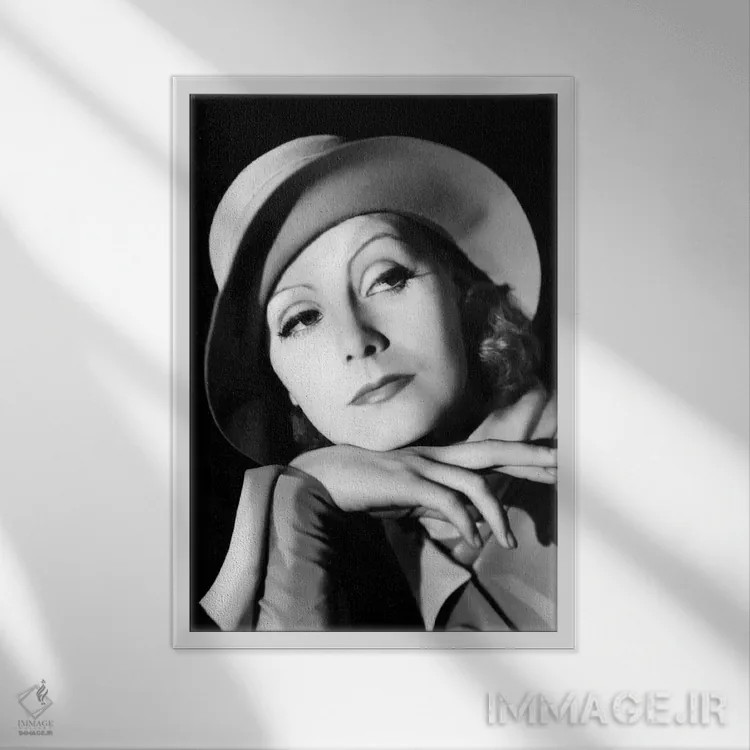 تابلو گرتا گاربو در سال ۱۹۳۲ اثر رو دز آرشیو (آرشیو خیابان) - نمای قابدار سفید