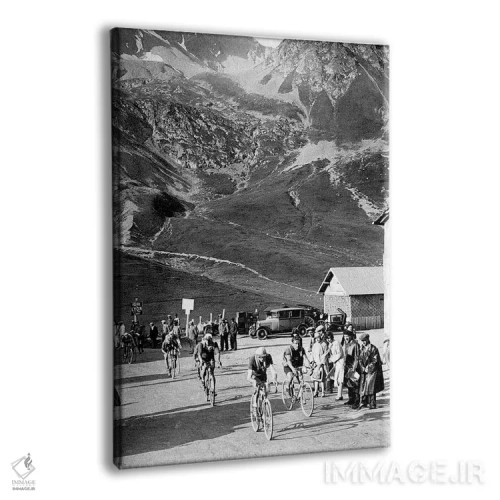 تابلو 15th leg Grenoble/Evian on July 20 : here Antonin Magne ahead at the Lautaret pass,تور دو فرانس ۱۹۲۹، مرحله پانزدهم: گرونوبل تا اویان در ۲۰ ژوئیه؛ آنتونن منیه در قدمگاه لوتاره جلوتر است اثر رو دز آرشیو (آرشیو خیابان) - نمای پرسپکتیو محصول