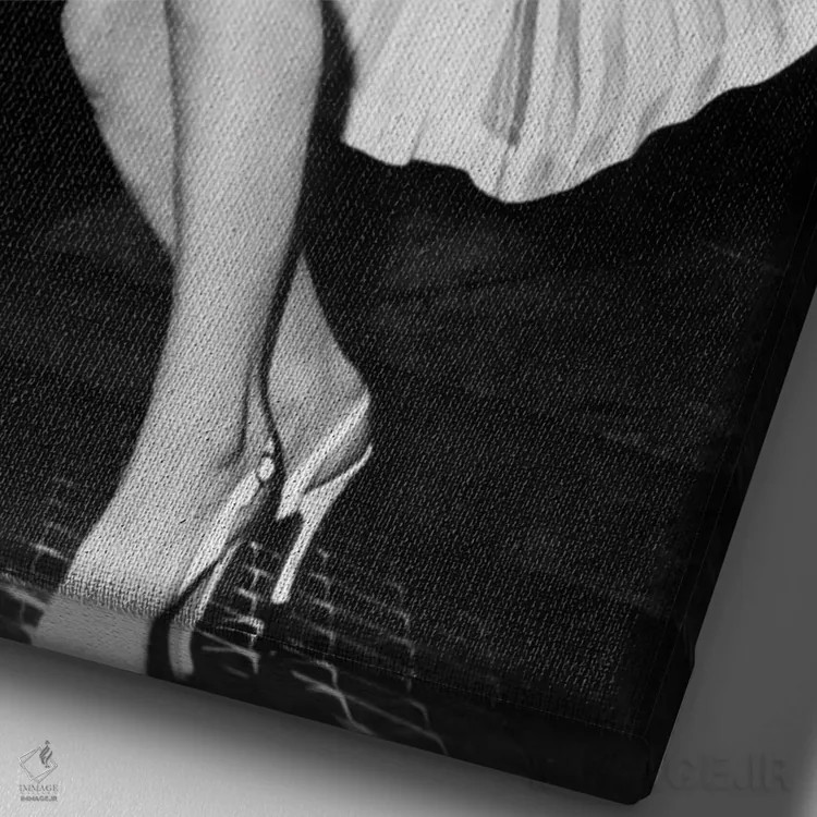 تابلو مرلین مونرو اثر رو دز آرشیو (آرشیو خیابان) - نمای نزدیک بافت بوم