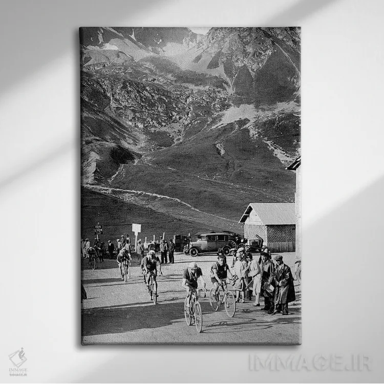 تابلو 15th leg Grenoble/Evian on July 20 : here Antonin Magne ahead at the Lautaret pass,تور دو فرانس ۱۹۲۹، مرحله پانزدهم: گرونوبل تا اویان در ۲۰ ژوئیه؛ آنتونن منیه در قدمگاه لوتاره جلوتر است اثر رو دز آرشیو (آرشیو خیابان) - نمای روبهرو روی دیوار