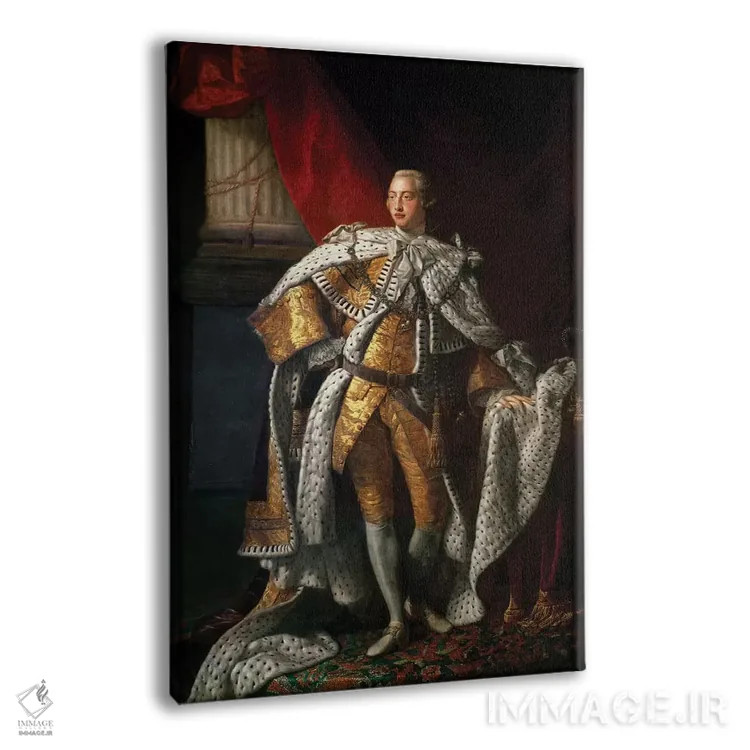 تابلو c.1762-64,شاه جورج سوم، حدود ۱۷۶۲-۶۴ اثر آلن رمزی (نقاش پرتره اسکاتلندی) - نمای پرسپکتیو محصول