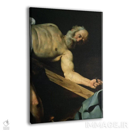 تابلو detail of St. Peter, 1600-01,مصلوب شدن سنت پیتر، جزئیاتی از سنت پیتر، ۱۶۰۰–۰۱ اثر میکلآنژو مریزی دا کاراواجو (کاراواجو؛ نقاش بزرگ ایتالیایی) - نمای پرسپکتیو محصول