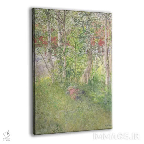 تابلو چرتی در فضای باز اثر کارل لارسون (نقاش و تصویرگر سوئدی) - نمای پرسپکتیو محصول