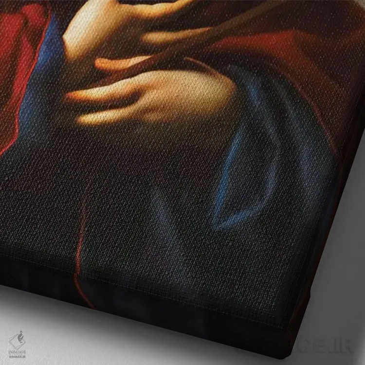 تابلو c.1650s,سنت مری مگدالن، حدود دهه ۱۶۵۰ اثر کارلو دولچی (نقاش باروک ایتالیایی) - نمای نزدیک بافت بوم