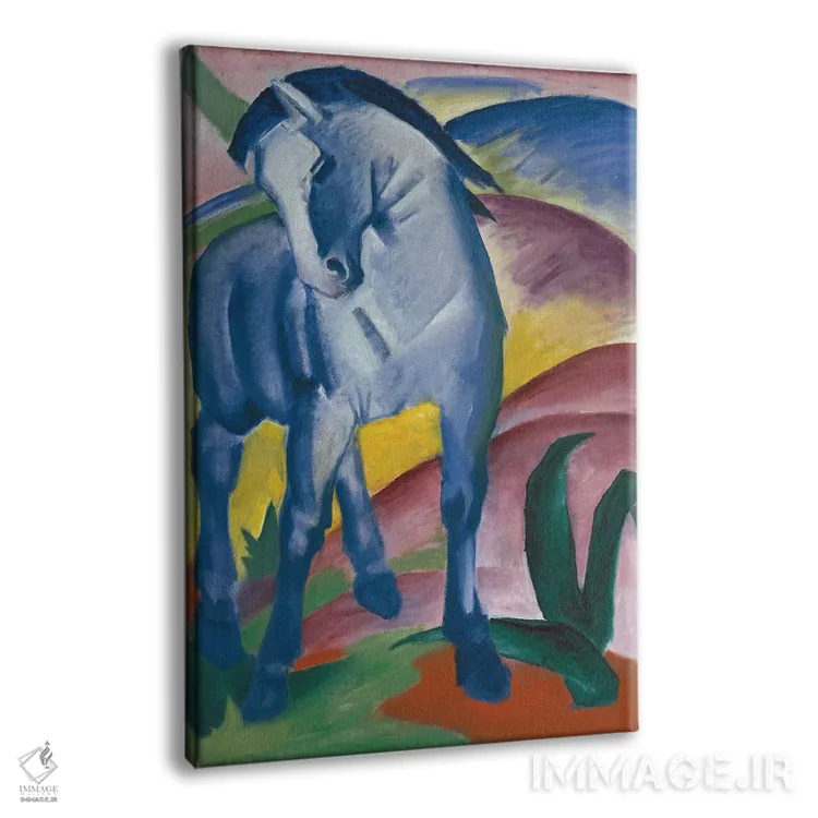 تابلو 1911,اسب آبی، ۱۹۱۱ اثر فرانتس مارک (نقاش اکسپرسیونیست آلمانی) - نمای پرسپکتیو محصول