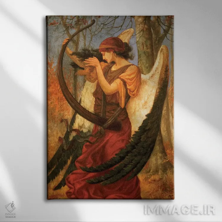 تابلو 1896,بیداری تیتانیا، ۱۸۹۶ (شخصیت افسانهای) اثر چارلز سیمز - نمای روبهرو روی دیوار