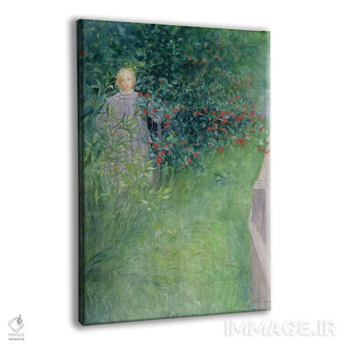 تابلو در حصار گیاه زالزالک اثر کارل لارسون (نقاش و تصویرگر سوئدی) - نمای پرسپکتیو محصول