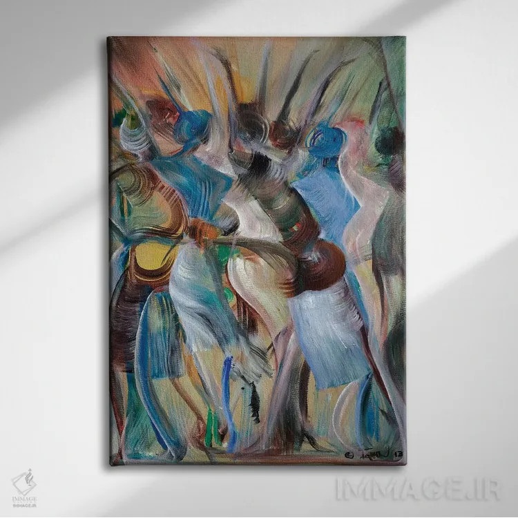 تابلو افراشتن بهشت اثر آیکال بکفورد - نمای روبهرو روی دیوار