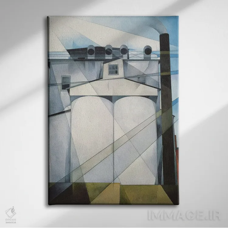 تابلو 1927،مصر من، ۱۹۲۷ اثر چارلز دماث (نقاش آمریکایی) - نمای روبهرو روی دیوار