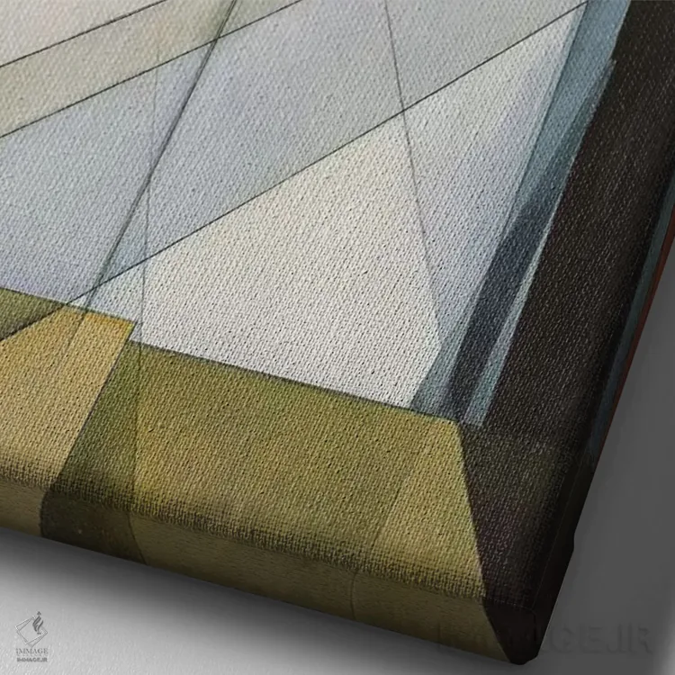 تابلو 1927،مصر من، ۱۹۲۷ اثر چارلز دماث (نقاش آمریکایی) - نمای نزدیک بافت بوم