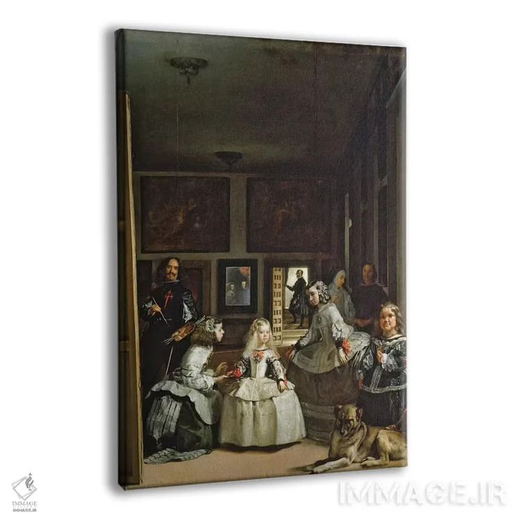 تابلو c.1656,دوشیزگان یا خانوادهٔ فیلیپ چهارم، حدود ۱۶۵۶ اثر دیهگو رودریگز د سیلوا ای ولاسکز (نقاش معروف اسپانیایی) - نمای پرسپکتیو محصول