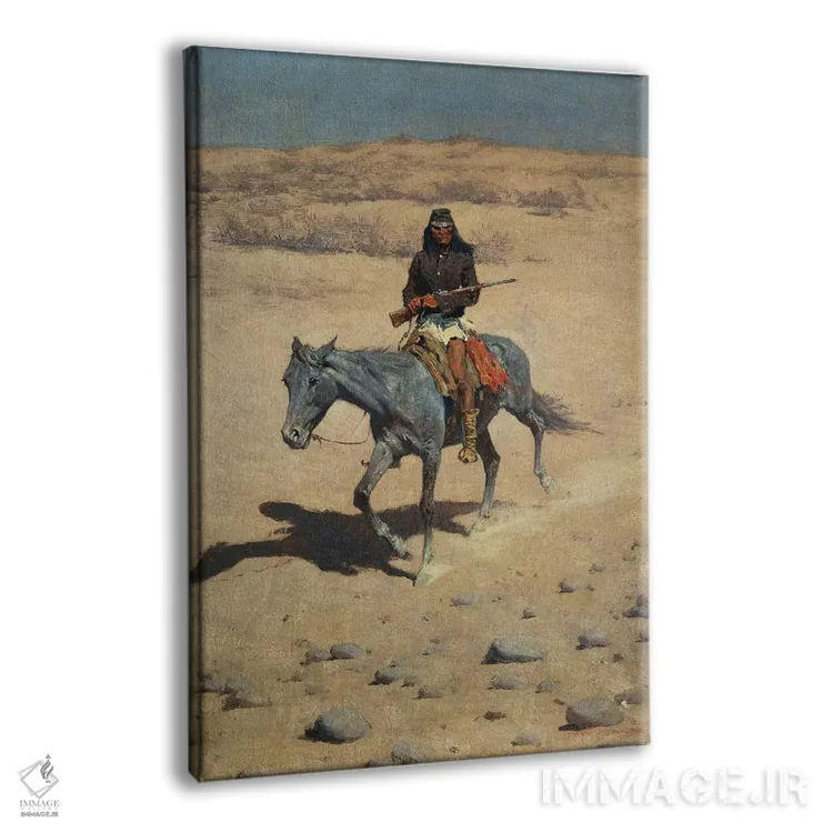 تابلو پیشآهنگ آپاچی اثر فردریک رمینگتون (هنرمند آمریکایی غرب) - نمای پرسپکتیو محصول