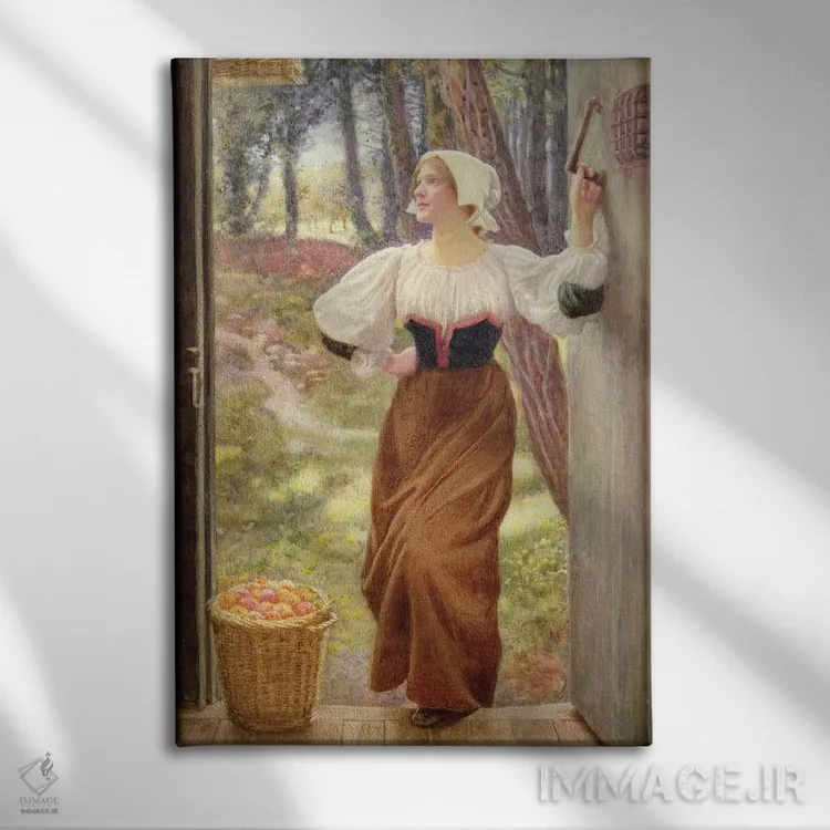 تابلو عُشر جنسی (مالیات بر محصولات طبیعی) اثر ادوارد رابرت هیوز - نمای روبهرو روی دیوار