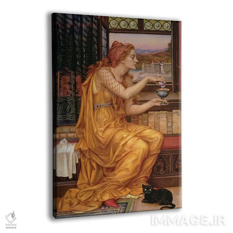 تابلو 1903,اکسیر عشق، ۱۹۰۳ اثر اولین دو مورگان (نقاش انگلیسی) - نمای پرسپکتیو محصول