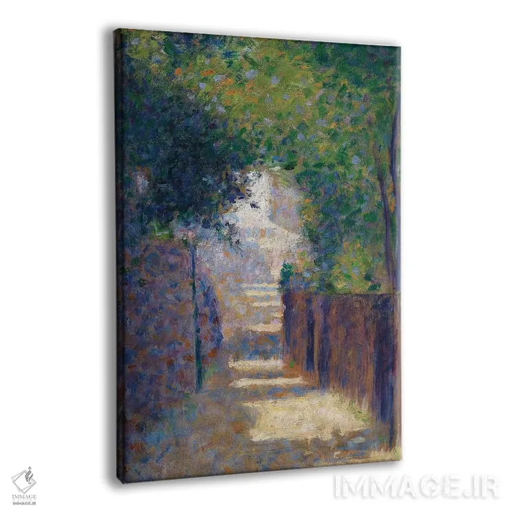 تابلو c.1884,خیابان سنت وینسنت در بهار، حدود ۱۸۸۴ اثر ژرژ سورا (نقاش نئوامپرسیونیست فرانسوی) - نمای پرسپکتیو محصول