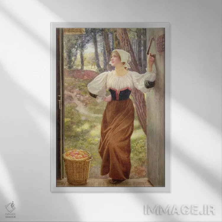 تابلو عُشر جنسی (مالیات بر محصولات طبیعی) اثر ادوارد رابرت هیوز - نمای قابدار سفید