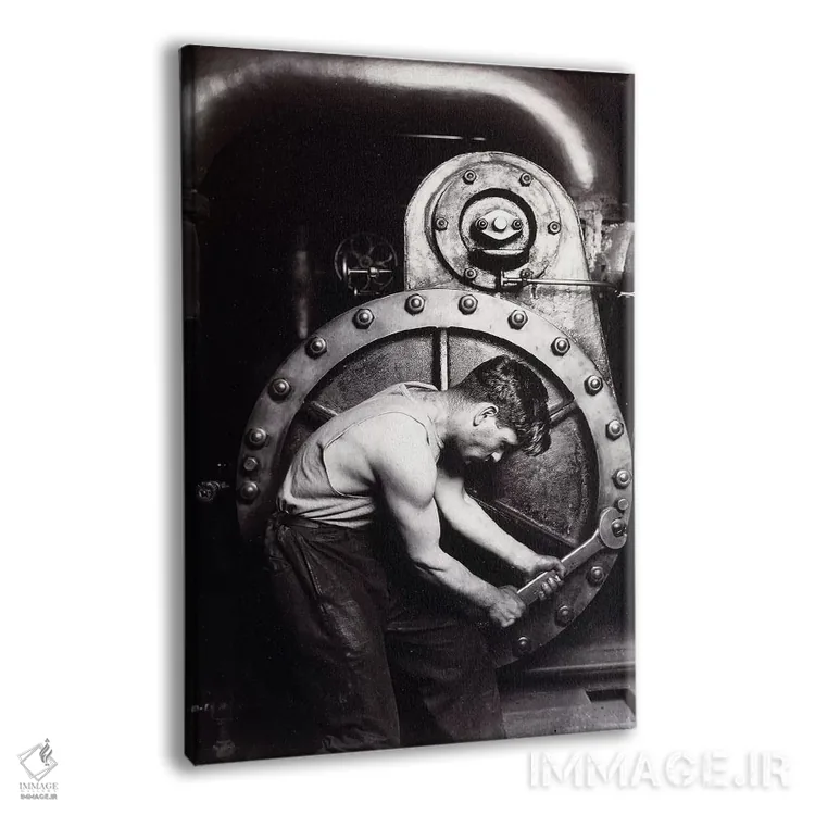 تابلو c.1924,مکانیک نیروگاه، حدود ۱۹۲۴ اثر لویس ویکس هاین (عکاس مستند آمریکایی) - نمای پرسپکتیو محصول
