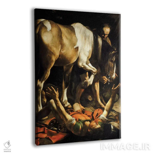 تابلو 1601,تبدیل سنت پل، ۱۶۰۱ (نقاشی معنویتی) اثر میکلآنژو مریزی دا کاراواجو (کاراواجو؛ نقاش بزرگ ایتالیایی) - نمای پرسپکتیو محصول