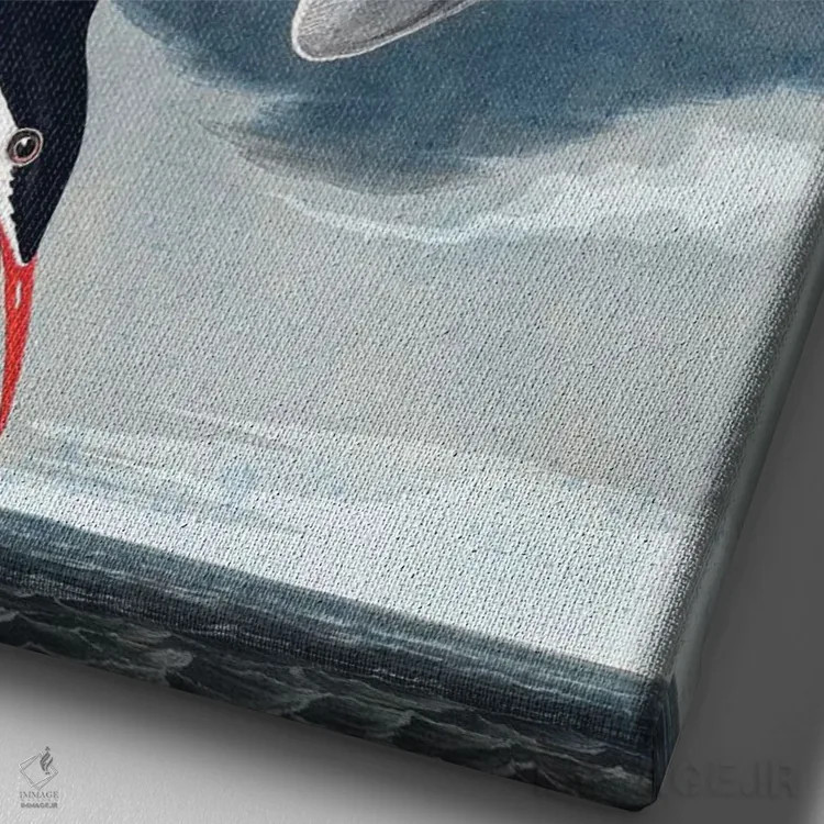 تابلو Sterna Paradisaea, from "The Birds of America", 1827-38,پرستوی قطبی از مجموعه "پرندگان آمریکا"، ۱۸۲۷-۳۸ اثر جان جیمز آدوبون (نقاش و پرندهشناس) - نمای نزدیک بافت بوم