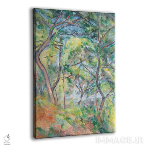 تابلو c.1894,زیر درختان، حدود ۱۸۹۴ اثر پل سزان - نمای پرسپکتیو محصول
