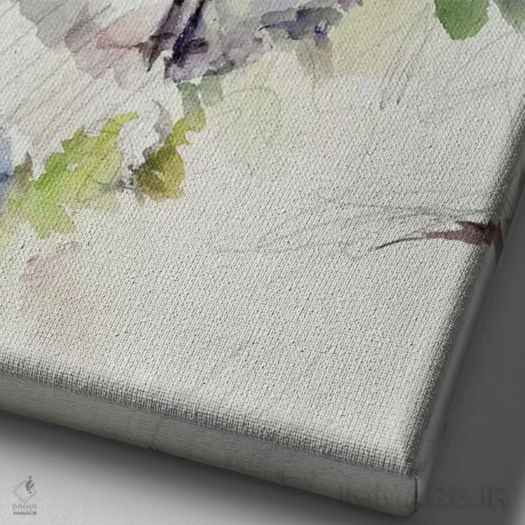 تابلو درخت بلوط اثر پل سزان - نمای نزدیک بافت بوم