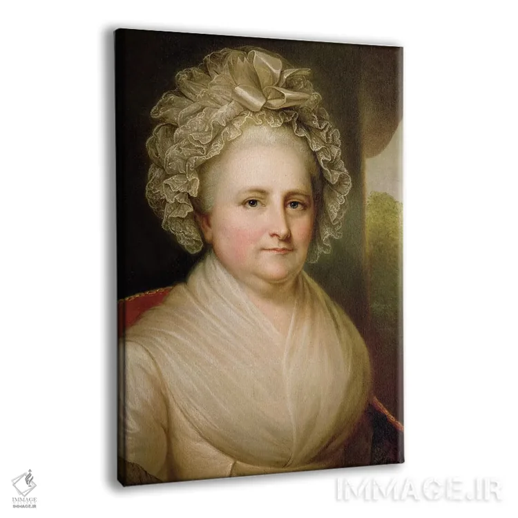 تابلو پرتره مارتا واشنگتن اثر رمبراند پرتقال - نمای پرسپکتیو محصول