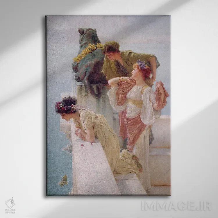 تابلو 1895,نقطهٔ دید برتر، ۱۸۹۵ اثر سر لاورنس آلما-تادما (نقاش منزازی انگلیسی) - نمای روبهرو روی دیوار