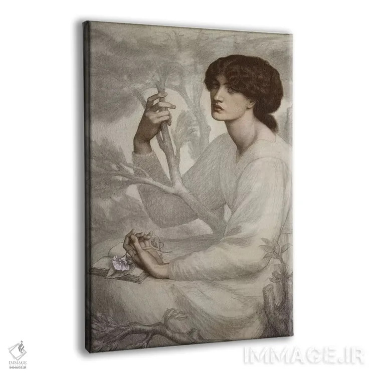 تابلو 19th century,رؤیای روزانه، قرن نوزدهم اثر دانته گابریل چارلز روستی (شاعر و نقاش انگلیسی) - نمای پرسپکتیو محصول