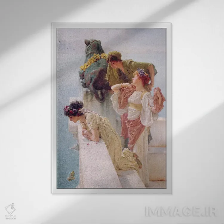 تابلو 1895,نقطهٔ دید برتر، ۱۸۹۵ اثر سر لاورنس آلما-تادما (نقاش منزازی انگلیسی) - نمای قابدار سفید