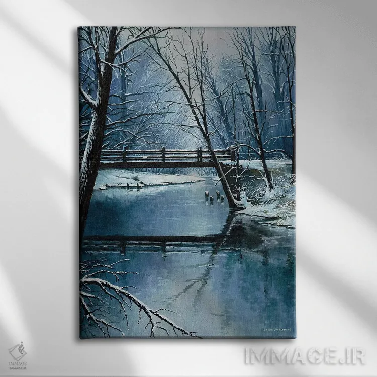 تابلو اولین برف اثر بروس ناوراکه - نمای روبهرو روی دیوار