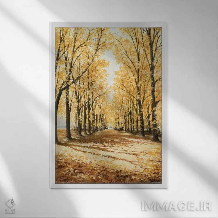 تابلو کلیسای جامع آبشارها اثر بروس ناوراکه - نمای قابدار سفید