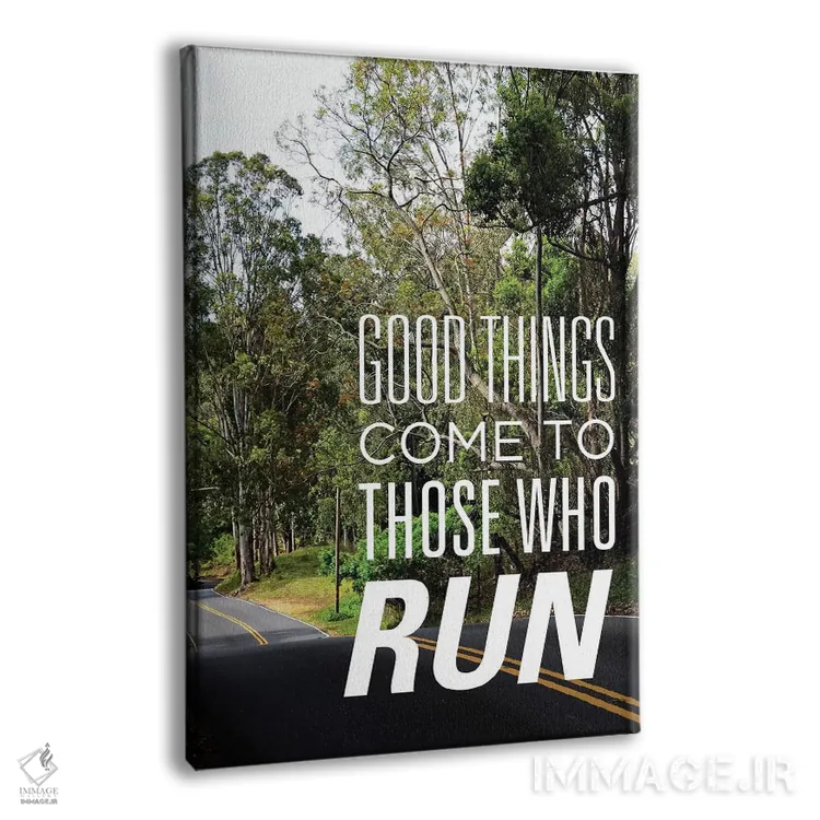 تابلو آنان که میدوند اثر بروس ناوراکه - نمای پرسپکتیو محصول